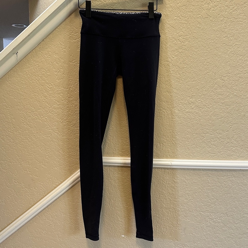 Vintage and Discontinued Lululemon Reverse-able and Fold-over Leggings in size 4